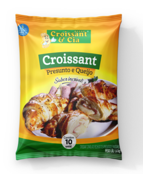 Croissant presunto e queijo